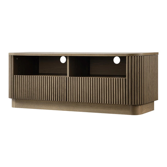Linea Casa 120cm TV Unit with Drawers, Silver Oak
